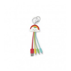 Legami Rainbow μπρελόκ με 4 καλώδια φόρτισης ucc0006 (2022) ΠΡΟΪΟΝΤΑ Αλφαβητάρι Βιβλιοπωλείο